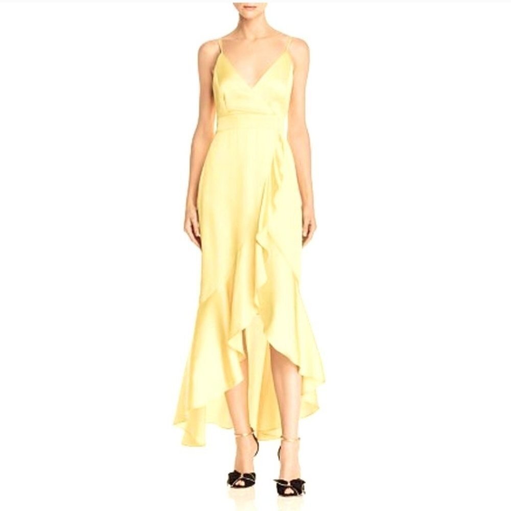 Laundry by‎ Shelli Segal High-Low Ruffle Dress 6
